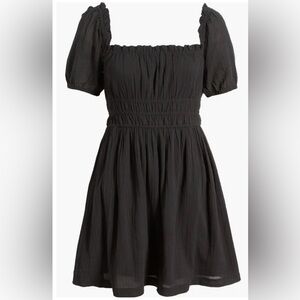 BP Elegant Black Smocked Dress